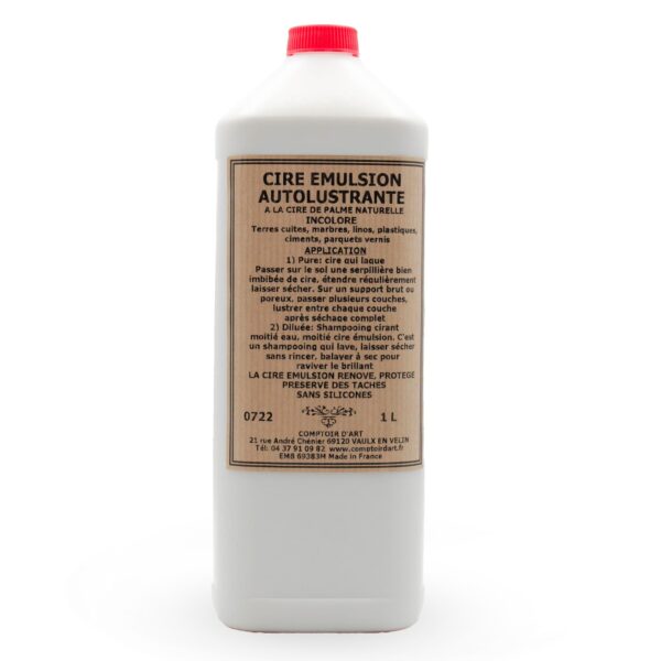 Cire émulsion professionnelle brillante à base de cire de Carnauba
