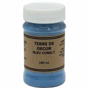 terre de décor bleu cobalt
